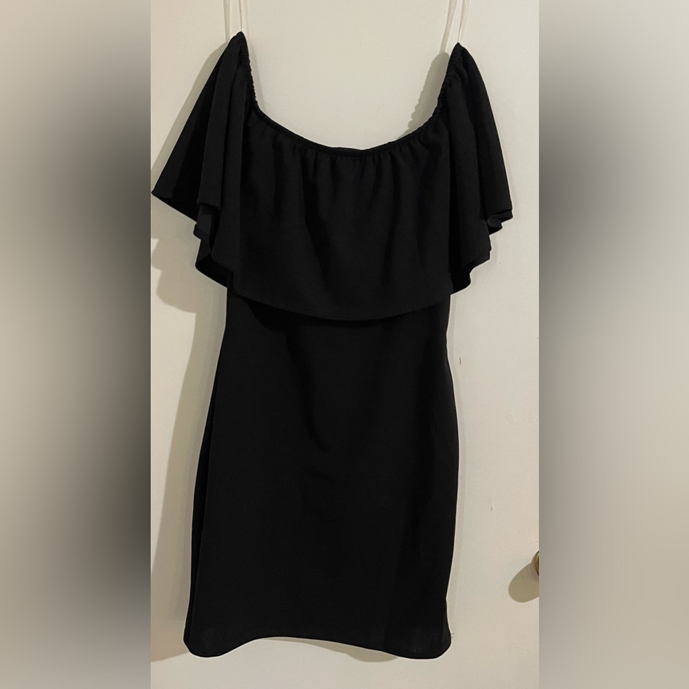 Sexy Elegant Black Off Shoulder Bodycon mini dress